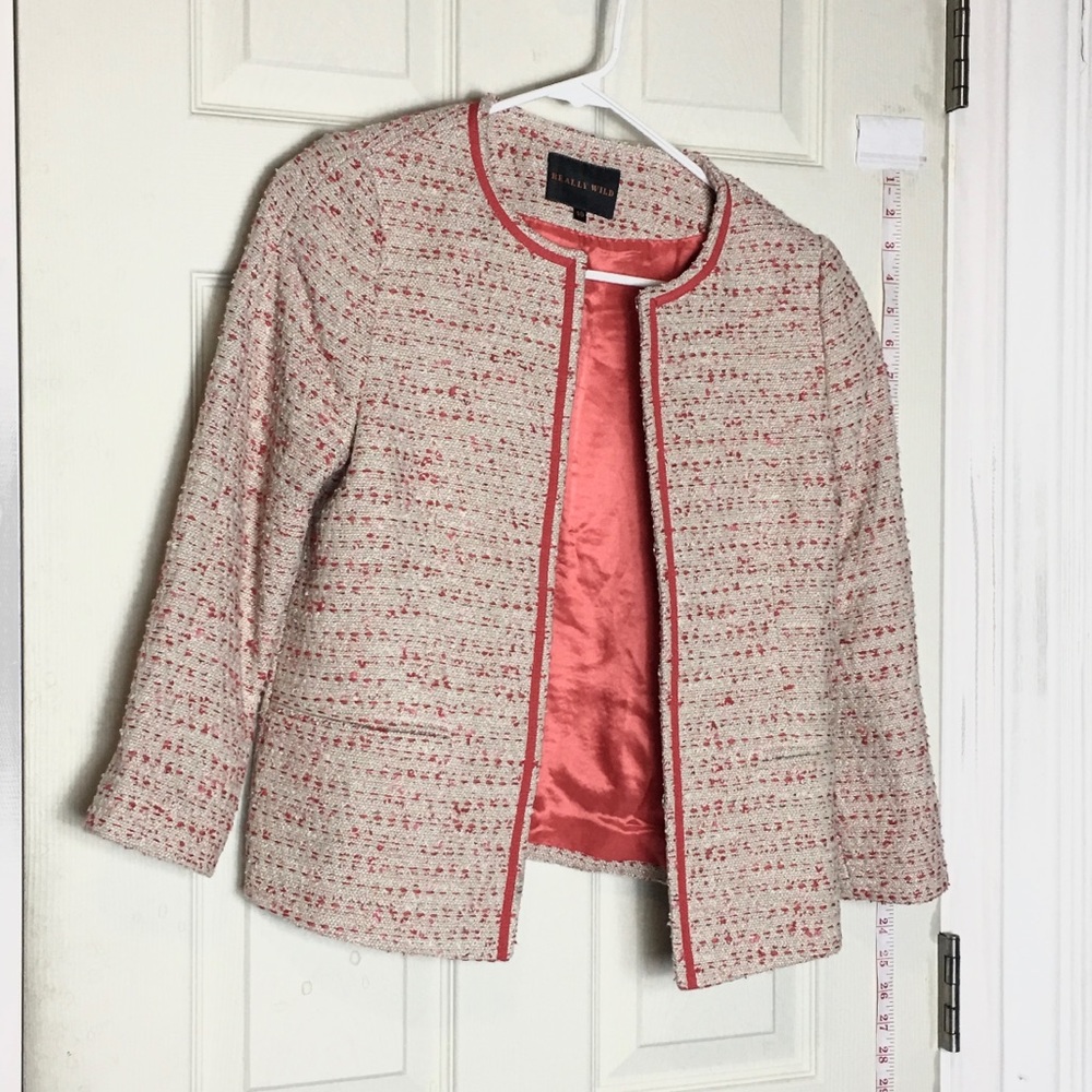 Really Wild silk blended blazer womens 10